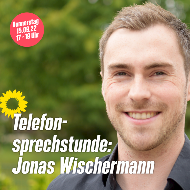 GRÜNEN-Telefonsprechstunde mit Jonas Wischermann