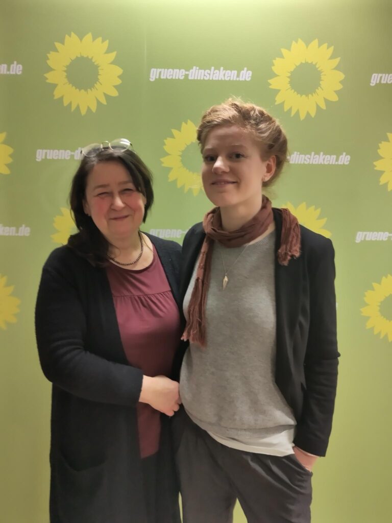 GRÜNE Dinslaken wählen neue Sprecherin und neue Beisitzerin