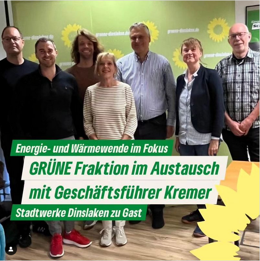 GRÜNE Fraktion im Austausch mit Stadtwerke-Geschäftsführer Kremer