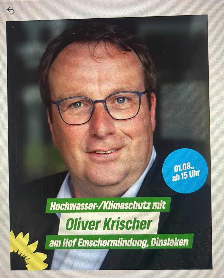 Wahlkampfauftakt der GRÜNEN Dinslaken mit Oliver Krischer