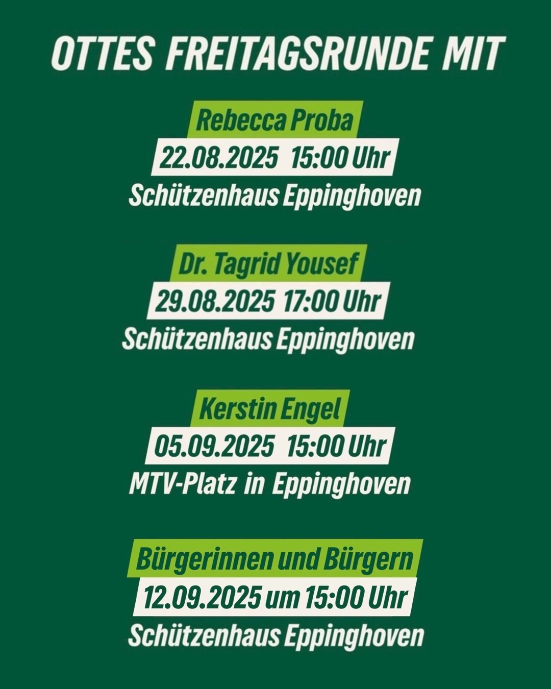 Ottes Freitagsrunde