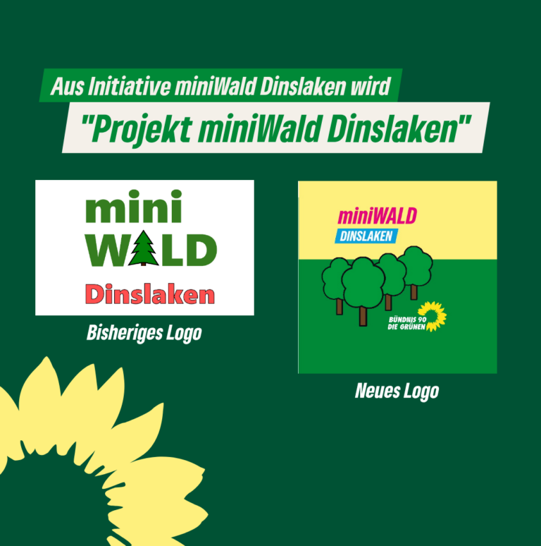 Die Initiative miniWald Dinslaken ist nun ein inhaltlicher Arbeitskreis der Dinslakener Grünen!