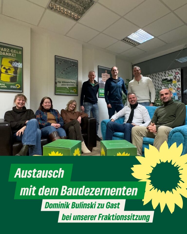 Austausch mit Baudezernent Dominik Bulinski in der Fraktionssitzung